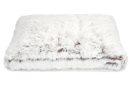 Arctic Shag Rectangular Faux Fur Dog Pillow Bed