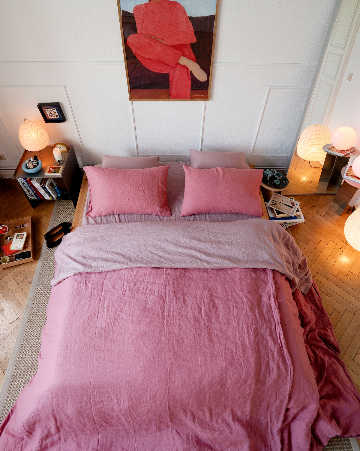 Lavender 100% French Flax Linen Flat Sheet
