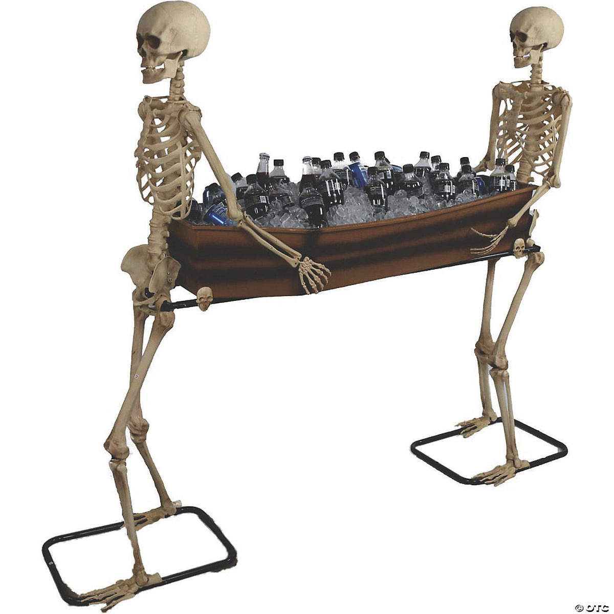 5 Ft Skeletons Carrying Coffin Cooler Prop Halloween decoration