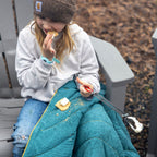 Campfire Puffy Blanket - Sage Navy