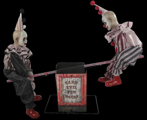 "See Saw Clowns" Electric Halloween Animated Prop Halloween decoration