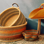 Large Woven Short Basket