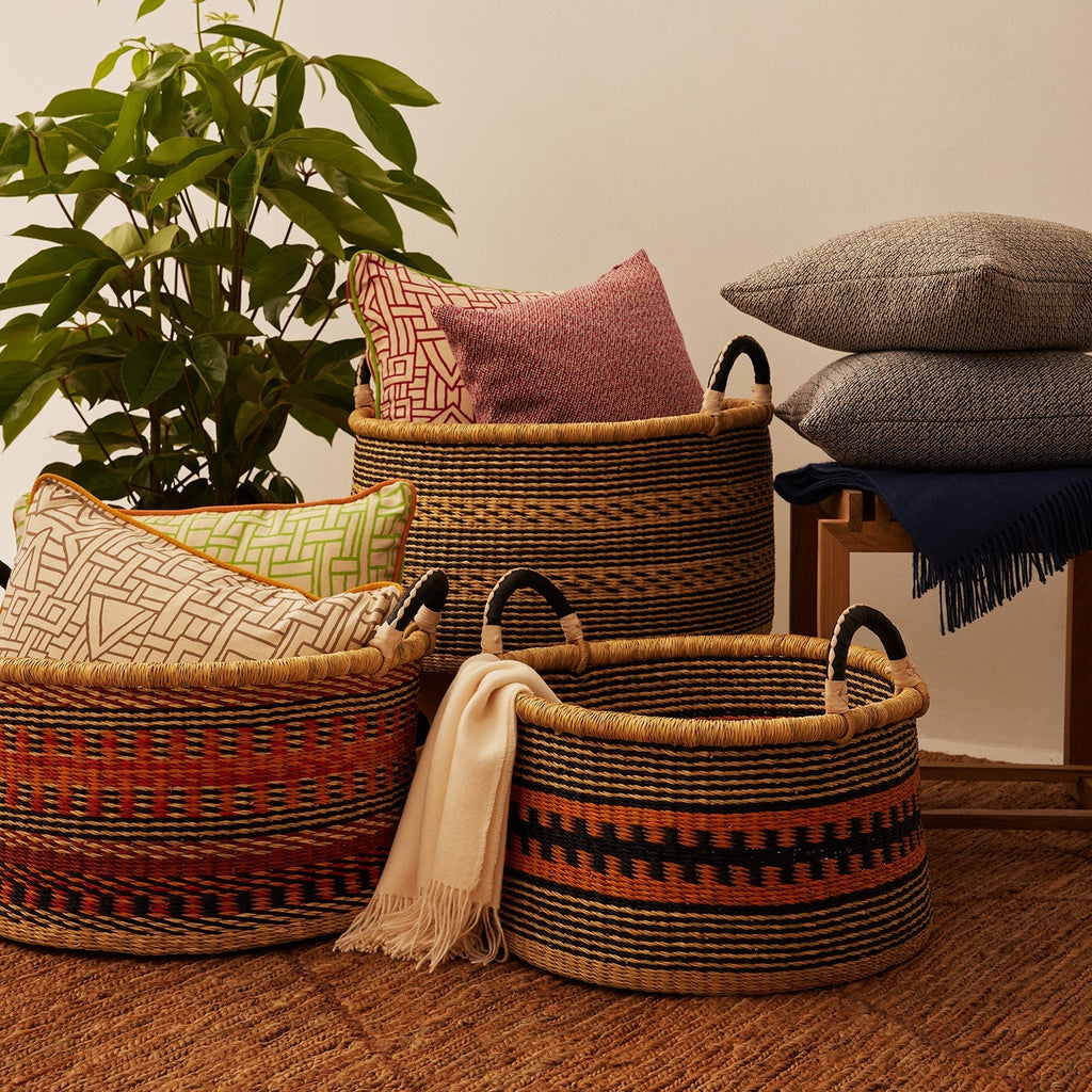 Medium Woven Short Basket