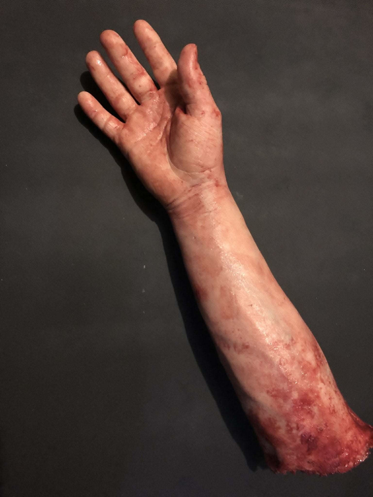 "Severed Male Right Arm - Silicone" Human Body Part Halloween Prop view 4