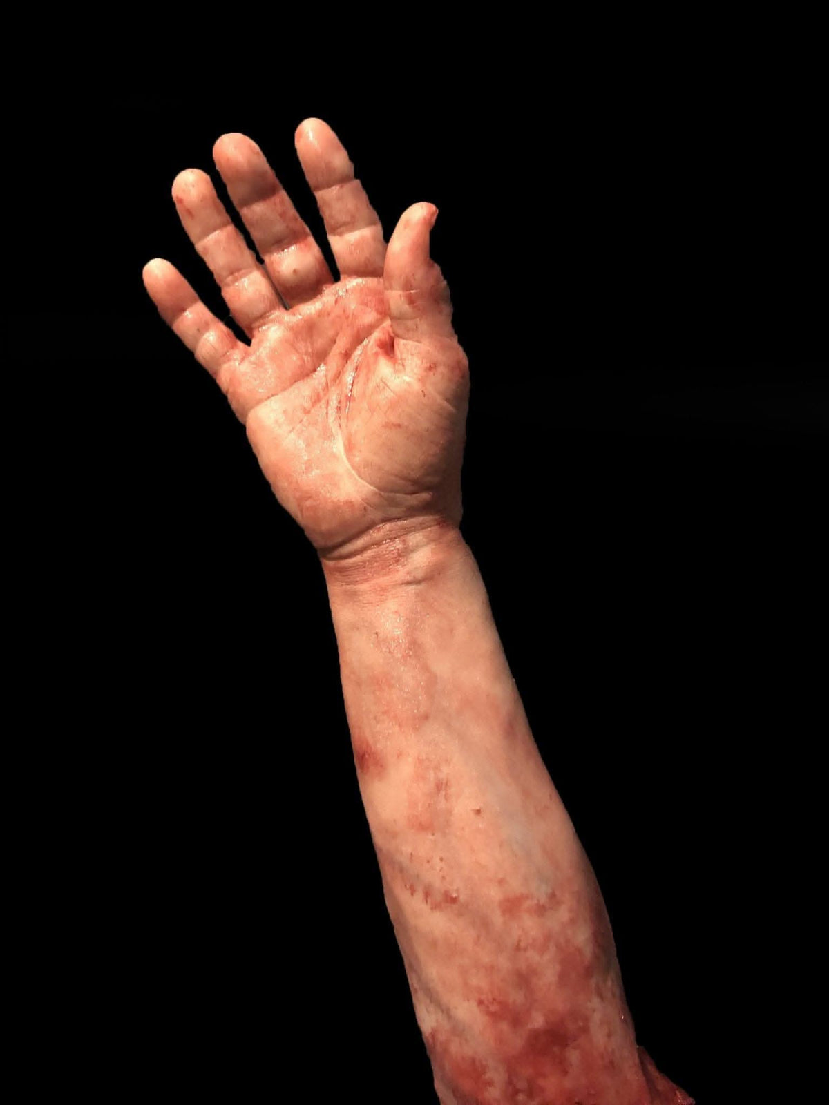 "Severed Male Right Arm - Silicone" Human Body Part Halloween Prop Halloween decoration