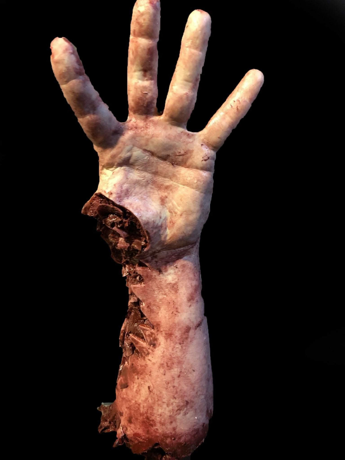 "Shark Bite Silicone Arm" Bloody Body Part Prop Halloween decoration