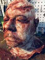 "Silicone Severed Head" Gory Halloween Prop view 2