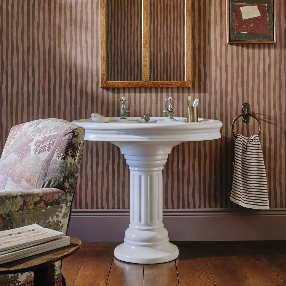 ARTIST'S STRIPE Wallpaper - Cosmos & Bark