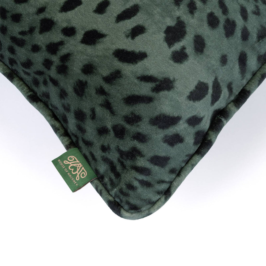 SAVANNA Velvet Medium Piped Cushion - Lobelia