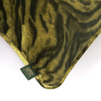 CASPIAN Velvet Large Piped Cushion - Umber