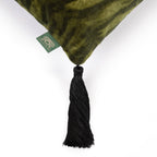 CASPIAN Velvet Medium Tassel Cushion - Laurustine