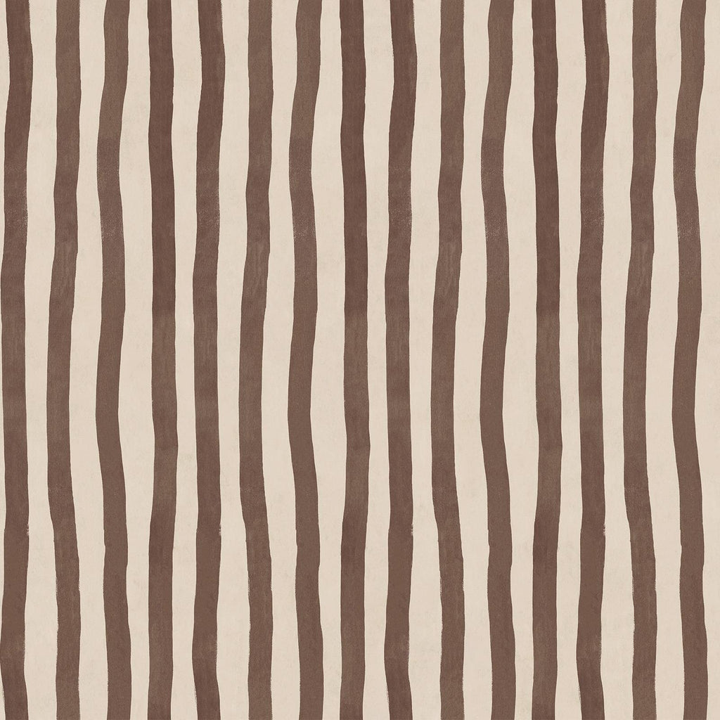 ARTIST'S STRIPE Wallpaper - Cocoa
