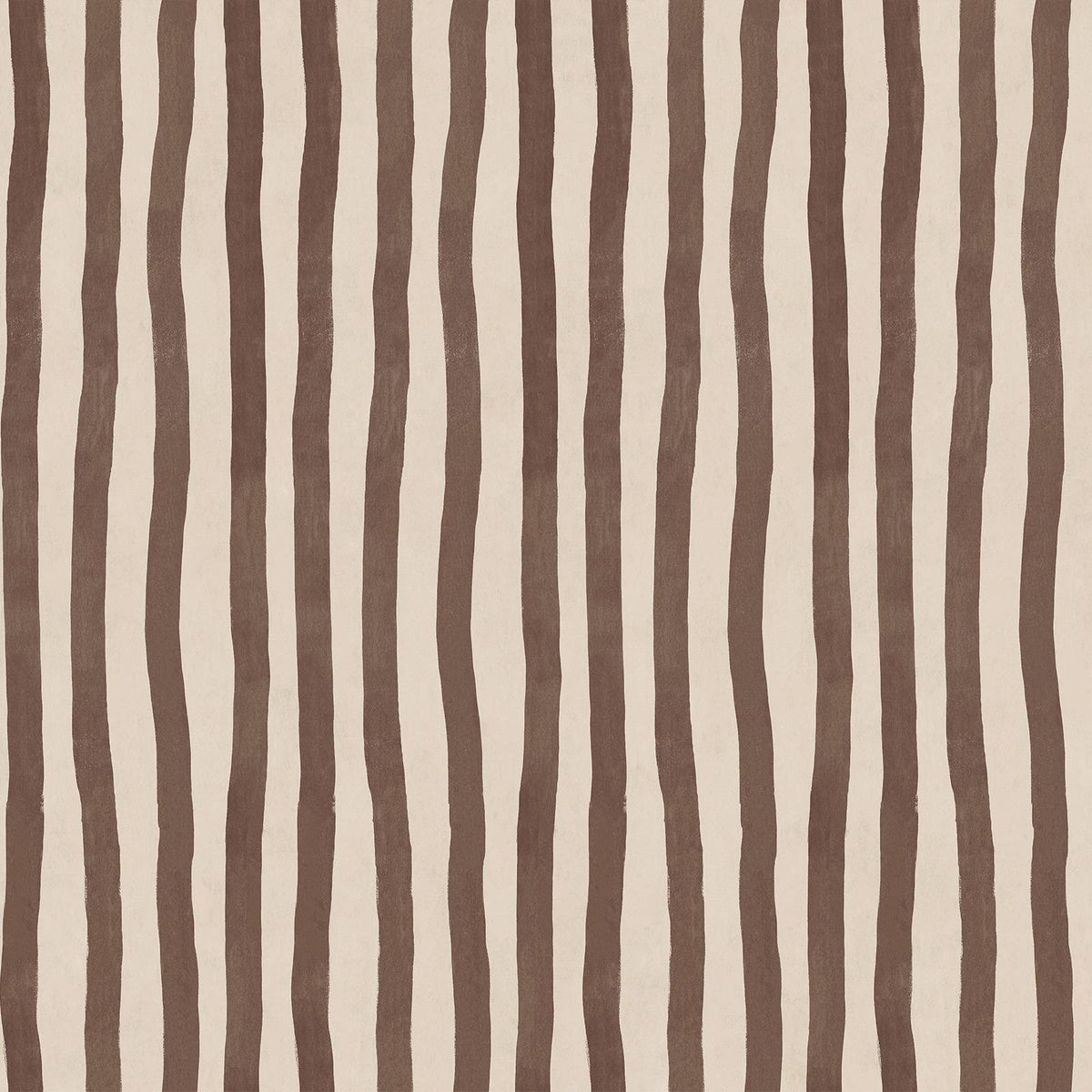 ARTIST'S STRIPE Wallpaper - Cocoa