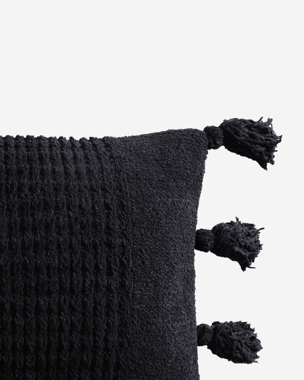 Braided Pom Pom Lumbar Pillow