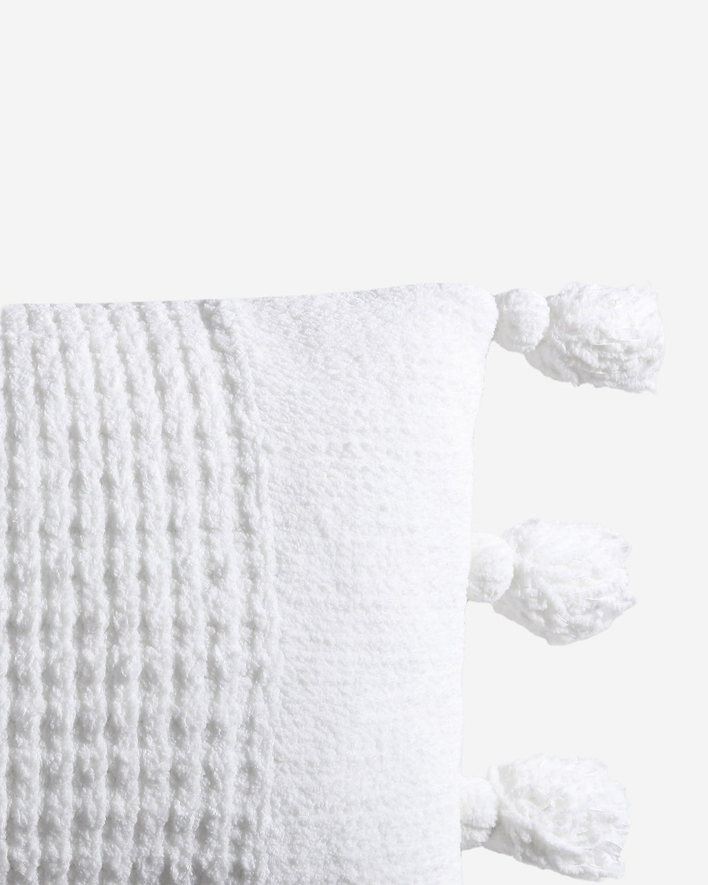 Braided Pom Pom Lumbar Pillow