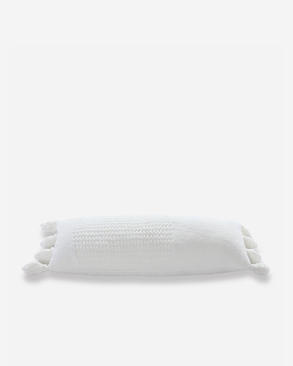 Braided Pom Pom Lumbar Pillow
