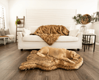 PupRug® Orthopedic Bed + Matching Waterproof Blanket Bundle- Sable Tan