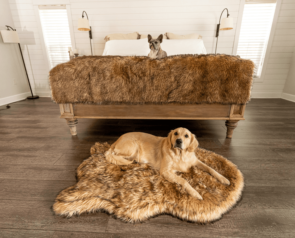 PupRug® Orthopedic Bed + Matching Waterproof Blanket Bundle- Sable Tan