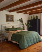 Terracotta 100% French Flax Linen Flat Sheet