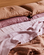 Rosewater 100% French Flax Linen Fitted Sheet