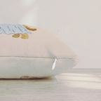 The Little Ghost Goldendoodle Throw Pillow