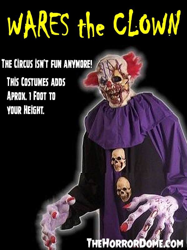 "Wares the Clown" HD Studios Halloween Costume view 6